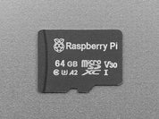 Official Raspberry Pi A2-Class microSD Card - 64GB Blank