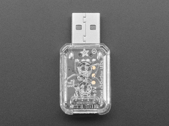 Clear Snap-on Enclosure for Adafruit Pixel Trinkey