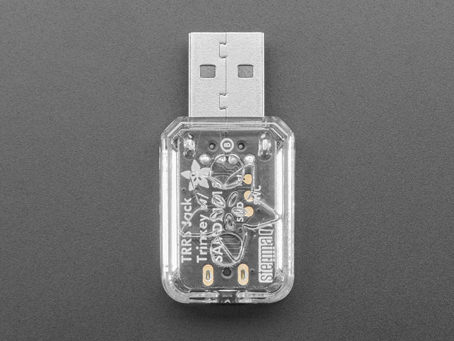 Clear Snap-on Enclosure for Adafruit TRRS Trinkey