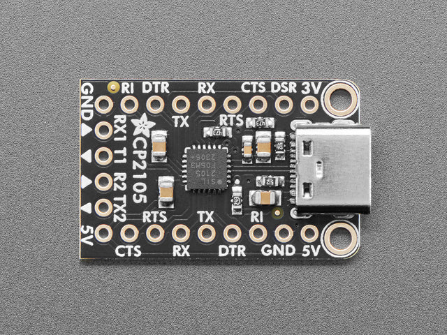 Adafruit CP2105 Friend - USB to Dual UART Serial Converters