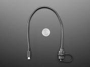 USB Micro B Small Round Panel Mount Extension USB Cable
