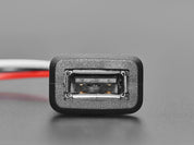 Snap-In Panel Mount Cable - USB Type A Socket to 4 Wires