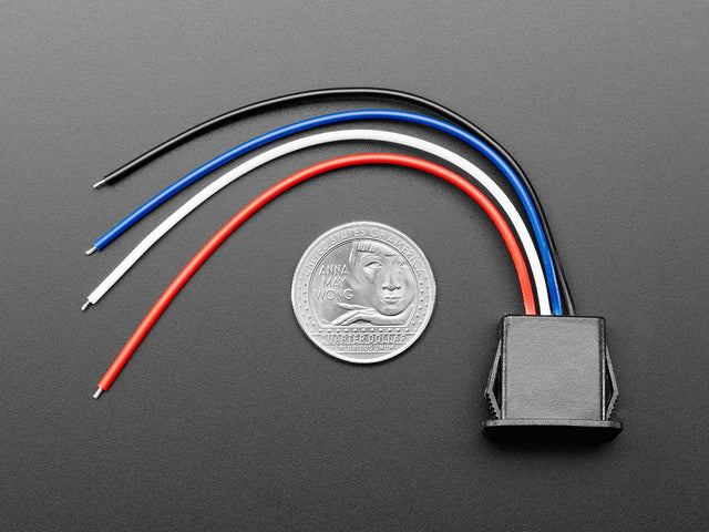 Snap-In Panel Mount Cable - USB Type A Socket to 4 Wires