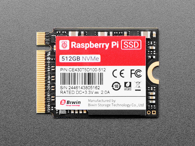 Raspberry Pi NVMe SSD - 512GB