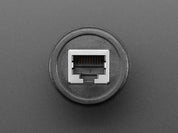 RJ-50 (10P10C) Round Panel Mount Adapter Plug