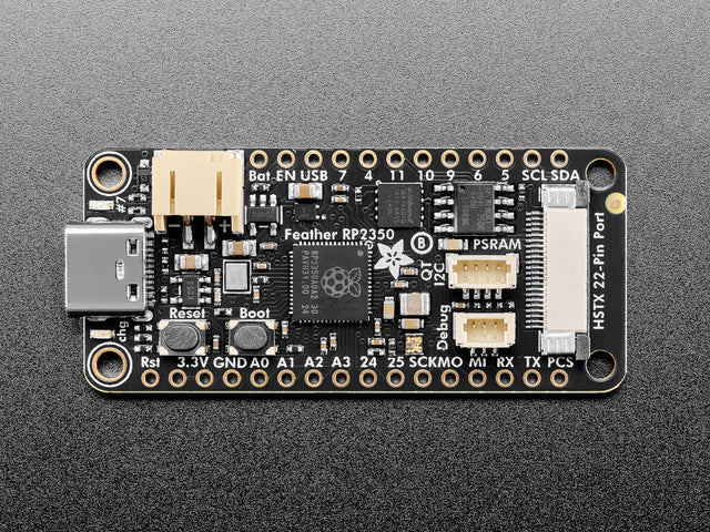 Adafruit Feather RP2350 with HSTX Port and 8MB PSRAM