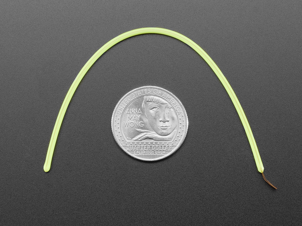 Single ended nOOds - 128mm long Flexible LED Filament - Green 3V
