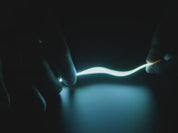 Single ended nOOds - 128mm Flexible LED Filament - Ice Blue 3V