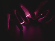 Single ended nOOds - 128mm long Flexible LED Filament - Pink 3V