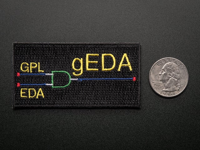 gEDA - Skill badge, iron-on patch