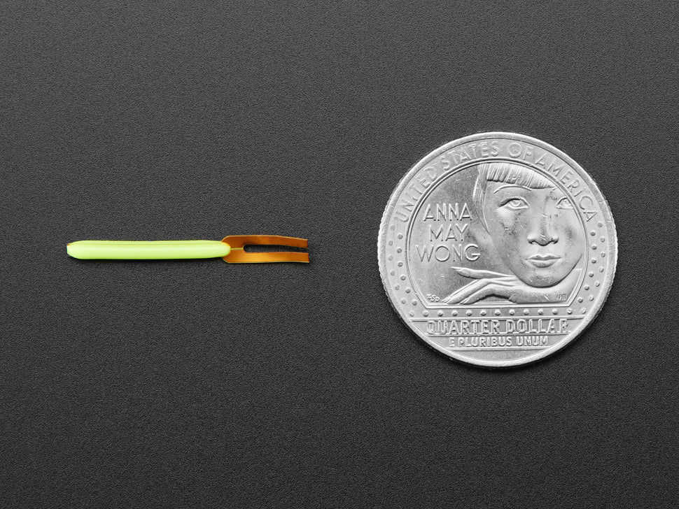 Single-Ended Flexible LED Filament - 3V 25mm long - Green