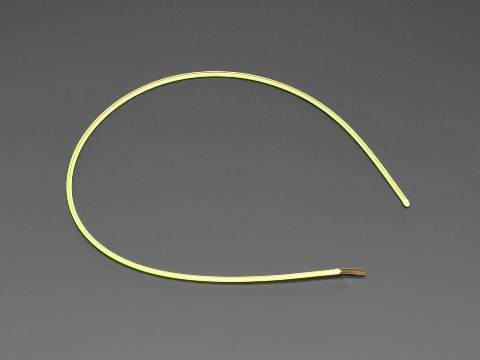 Single ended nOOds - 300mm long Flexible LED Filament - Green 3V