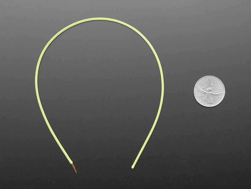 Single ended nOOds - 300mm long Flexible LED Filament - Green 3V