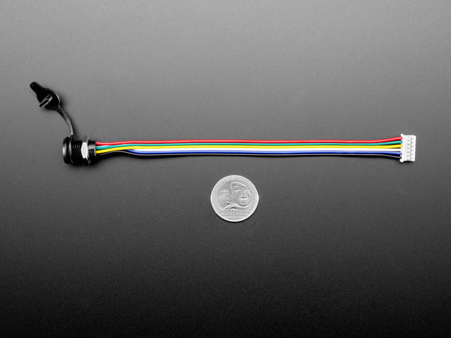 USB Type C Screw Panel Mount to 6 pin JST PH Cable