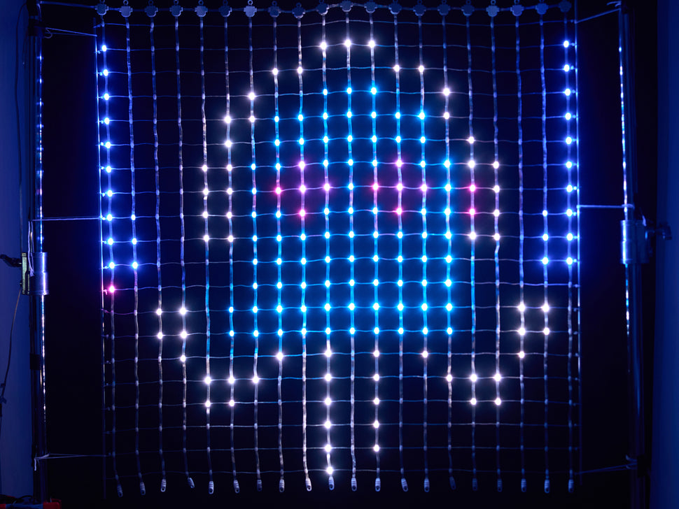 NeoPixel LED Outdoor Netting - 20 x 20 LEDs - 1x1 Meter Sizing