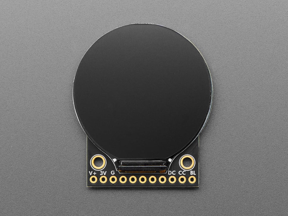 Adafruit 1.28" 240x240 Round TFT LCD Display with MicroSD