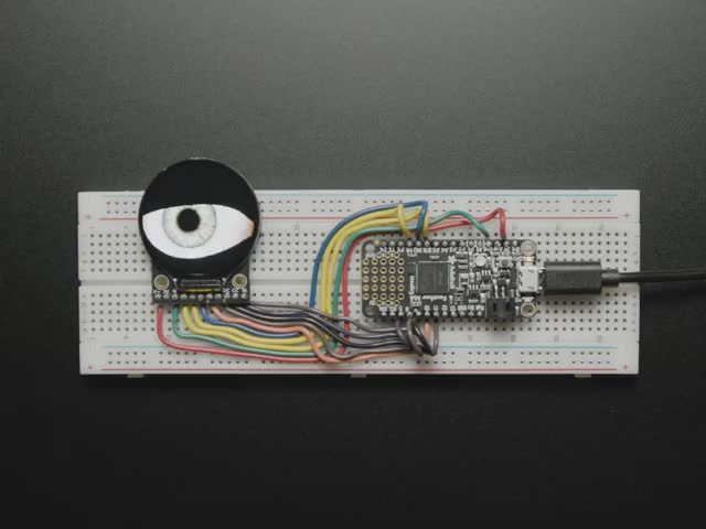 Adafruit 1.28" 240x240 Round TFT LCD Display with MicroSD