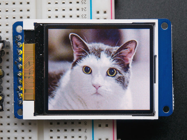 1.8" SPI TFT display, 160x128 18-bit color - ST7735R driver