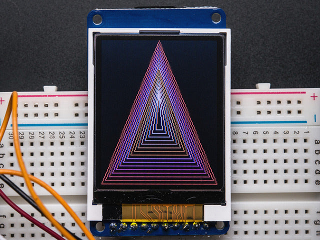 1.8" SPI TFT display, 160x128 18-bit color - ST7735R driver