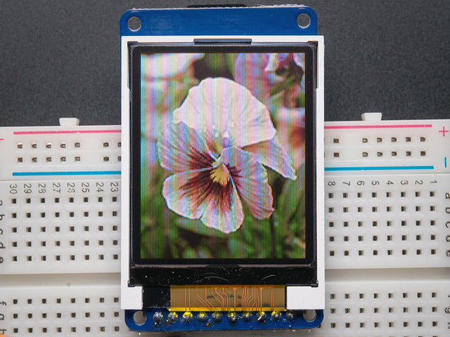 1.8" SPI TFT display, 160x128 18-bit color - ST7735R driver