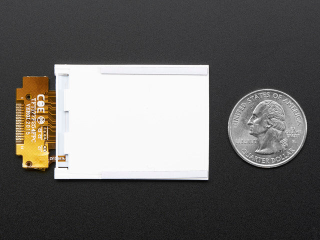 1.8" SPI TFT display, 160x128 18-bit color - ST7735R driver