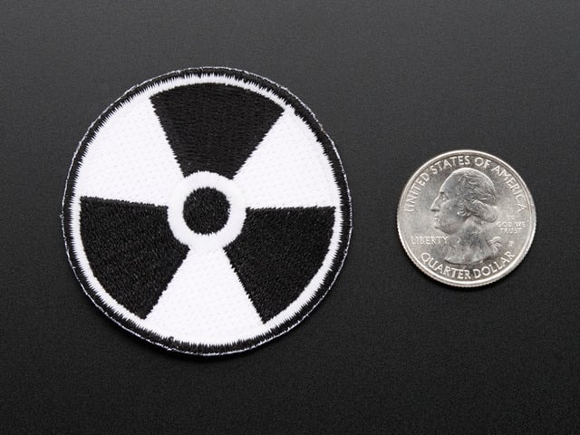 Glow-in-the-dark "Radiation" Skill badge