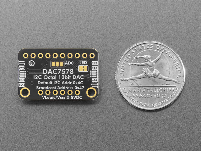 Adafruit DAC7578 Breakout - 8 x Channel 12-bit I2C DAC