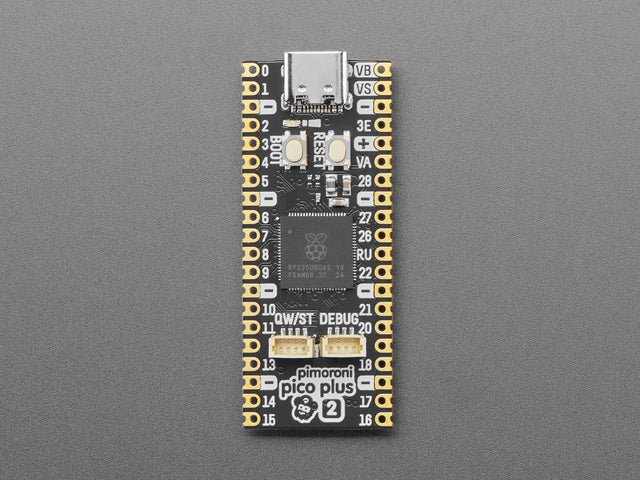 Pimoroni Pico Plus 2 - RP2350 Dev Board with Pico Shape and Pins