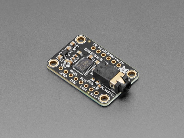 Adafruit PCM5102 I2S DAC with Line Level Output - 112dB SNR