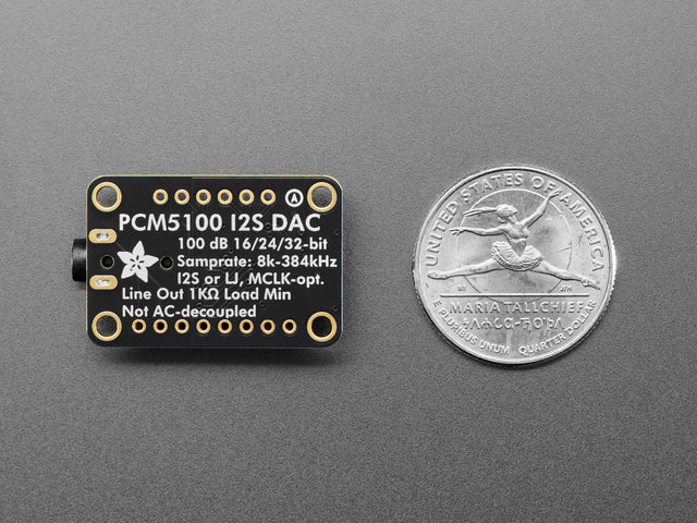 Adafruit PCM5100 I2S DAC with Line Level Output - 100dB SNR