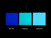 Electroluminescent (EL) Panel Starter Pack - 10cm x 10cm Aqua