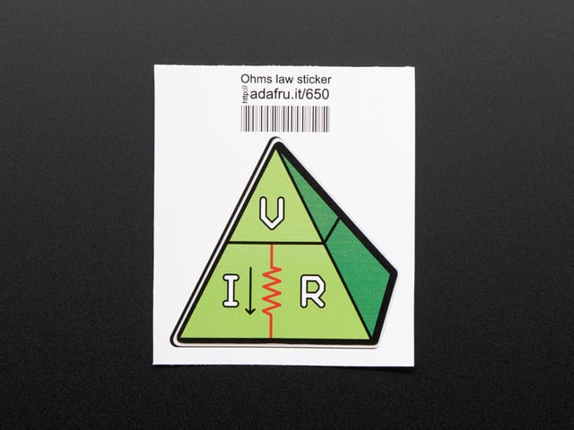 Ohms law, VIR - Sticker!