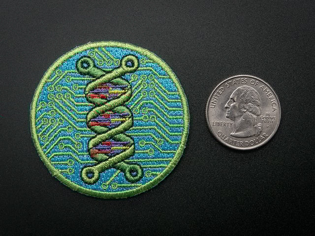 Biohacking- Skill badge, iron-on patch