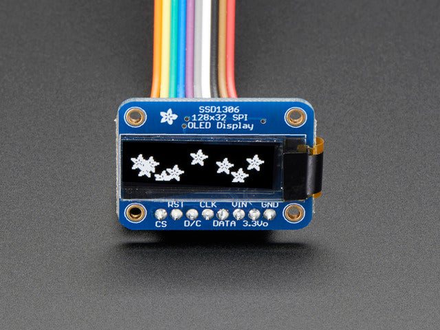 Monochrome 128x32 SPI OLED graphic display