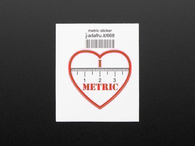 I "heart" METRIC - Sticker!