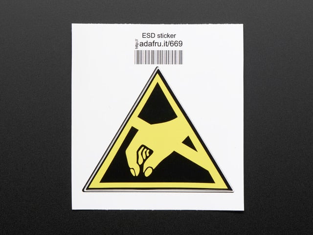 ESD (Electrostatic discharge) - Sticker!