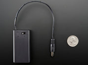 9V battery holder with switch &  5.5mm/2.1mm plug