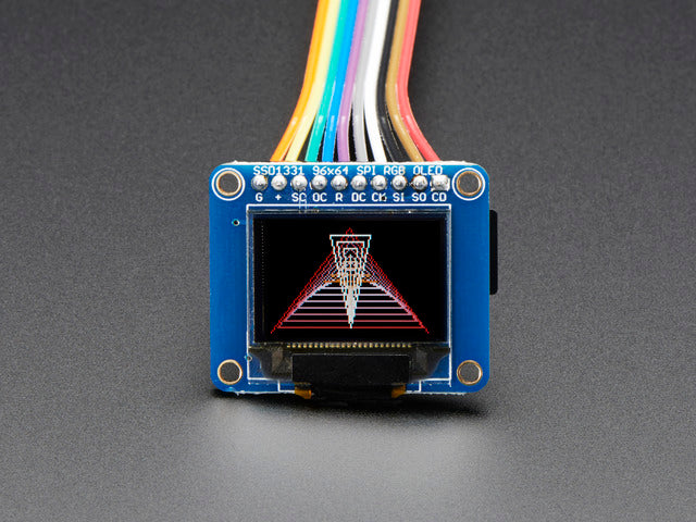 OLED Breakout Board - 16-bit Color 0.96" w/microSD holder