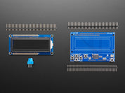 RGB LCD Shield Kit w/ 16x2 Character Display - Only 2 pins used!