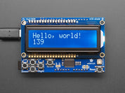 RGB LCD Shield Kit w/ 16x2 Character Display - Only 2 pins used!