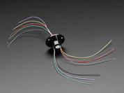 Slip Ring with Flange - 22mm diameter, 6 wires, max 240V @ 2A