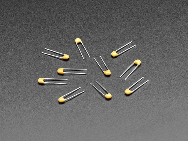 0.1uF ceramic capacitors - 10 pack