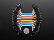 Premium Male/Male Jumper Wires - 40 x 3" (75mm)