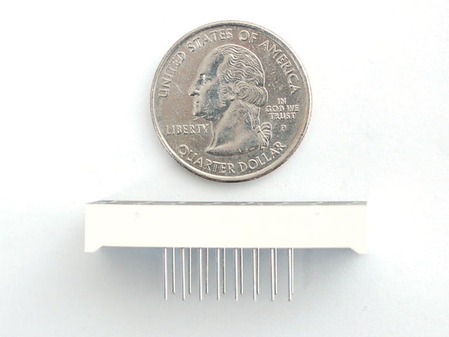 Red 7-segment clock display - 0.39" digit height