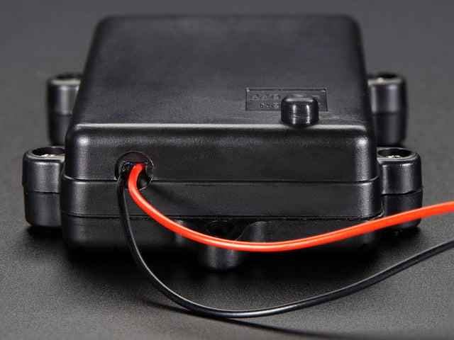 Waterproof 3xAA Battery Holder with On/Off Switch