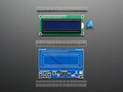 LCD Shield Kit w/ 16x2 Character Display - Only 2 pins used!