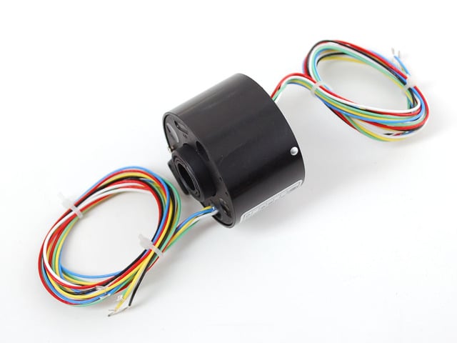 Toroid Slip Ring - 2.1" OD 1/2" ID, 6 wires, max 240V @ 5A