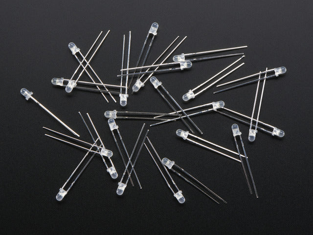 Diffused White 3mm LED (25 pack)