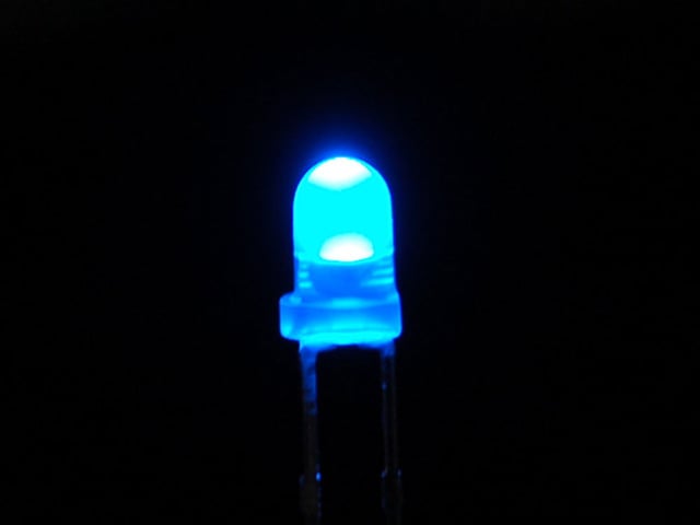 Diffused Blue 3mm LED (25 pack)