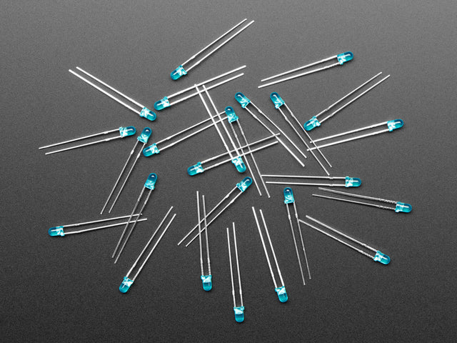 Diffused Blue 3mm LED (25 pack)